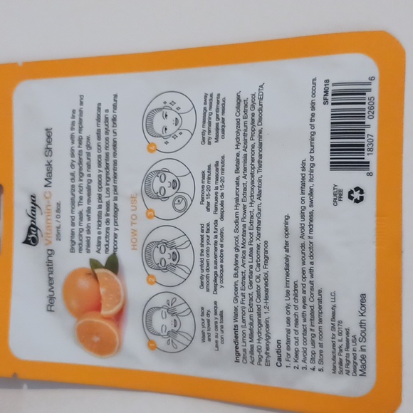 INDIVIDUAL VITAMIN C FACE MASK - Picture 4 of 5